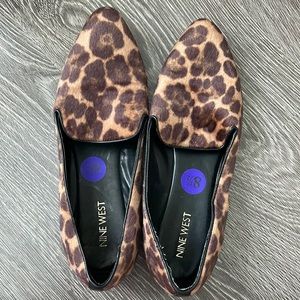 Leopard print Nine West loafers
